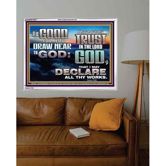 DRAW NEARER TO THE LIVING GOD  Bible Verses Acrylic Frame  GWABIDE10514  