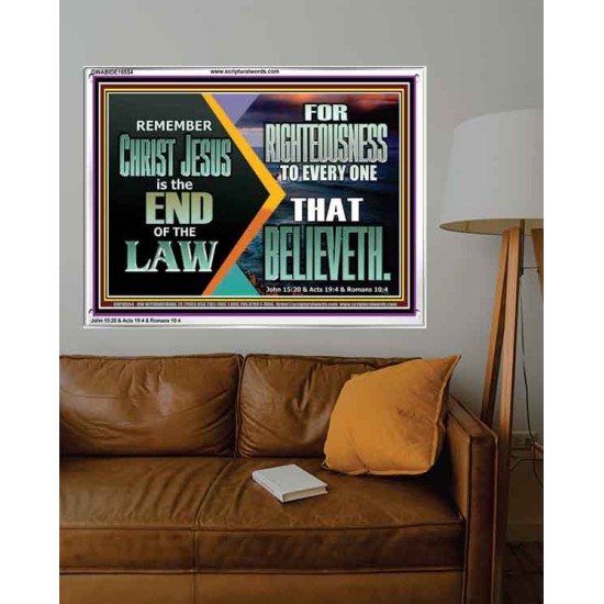 CHRIST JESUS OUR RIGHTEOUSNESS  Encouraging Bible Verse Acrylic Frame  GWABIDE10554  