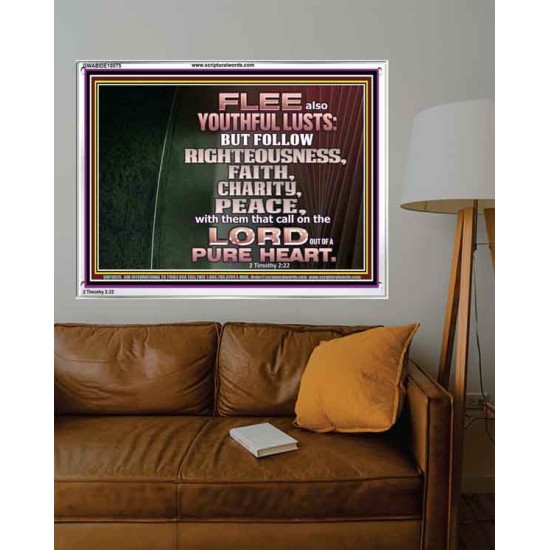 FOLLOW RIGHTEOUSNESS  Scriptural Wall Art  GWABIDE10575  