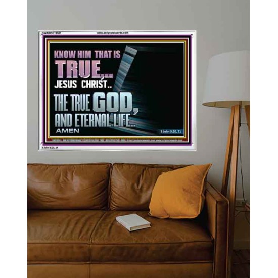 JESUS CHRIST THE TRUE GOD AND ETERNAL LIFE  Christian Wall Art  GWABIDE10581  