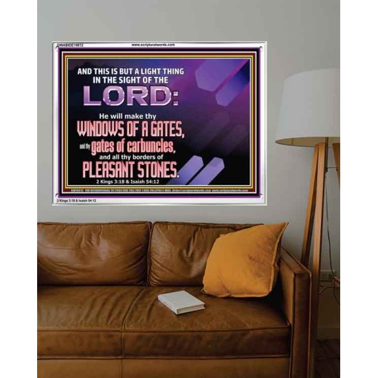 I WILL MAKE THY BORDERS OF PLEASANT STONES  Custom Modern Wall Art  GWABIDE10612  