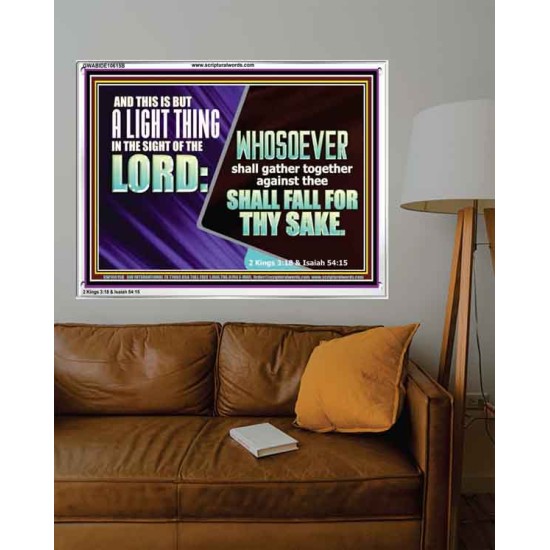 YOU WILL DEFEAT THOSE WHO ATTACK YOU  Custom Inspiration Scriptural Art Acrylic Frame  GWABIDE10615B  