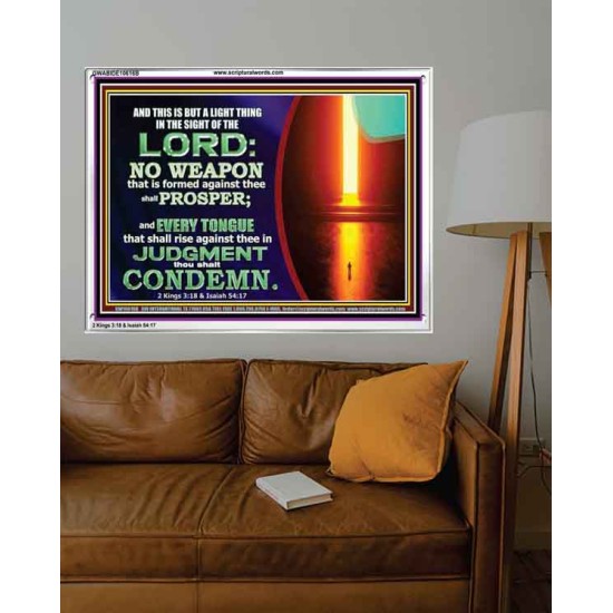 CONDEMN EVERY TONGUE THAT RISES AGAINST YOU IN JUDGEMENT  Custom Inspiration Scriptural Art Acrylic Frame  GWABIDE10616B  