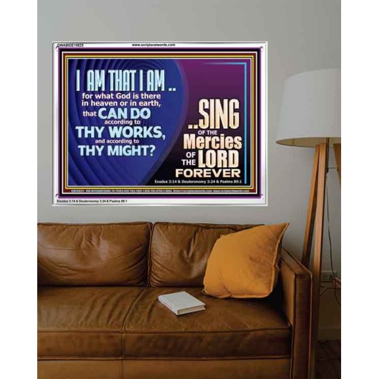 I AM THAT I AM GREAT AND MIGHTY GOD  Bible Verse for Home Acrylic Frame  GWABIDE10625  