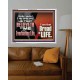 HE THAT BELIEVETH ON ME HATH EVERLASTING LIFE  Contemporary Christian Wall Art  GWABIDE10758  