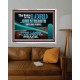 THE VOICE OF THE LORD GIVE STRENGTH UNTO HIS PEOPLE  Contemporary Christian Wall Art Acrylic Frame  GWABIDE10795  