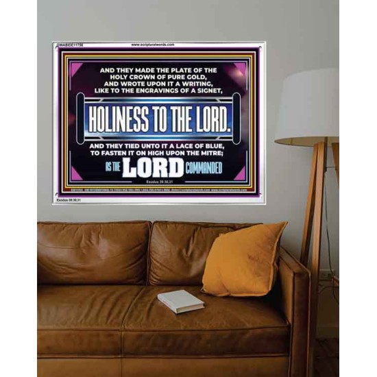 THE HOLY CROWN OF PURE GOLD  Righteous Living Christian Acrylic Frame  GWABIDE11756  