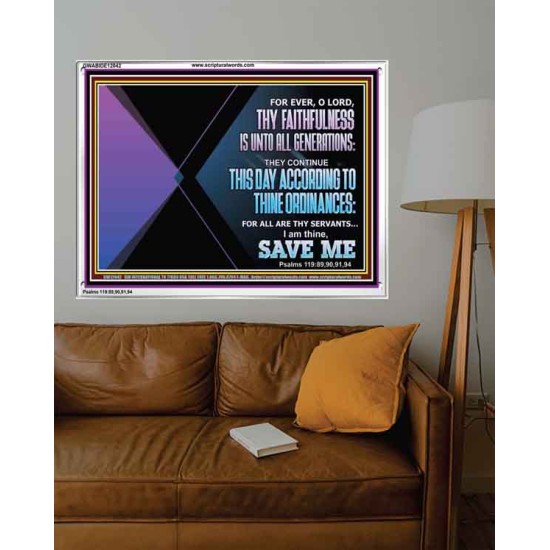 THIS DAY ACCORDING TO THY ORDINANCE O LORD SAVE ME  Children Room Wall Acrylic Frame  GWABIDE12042  