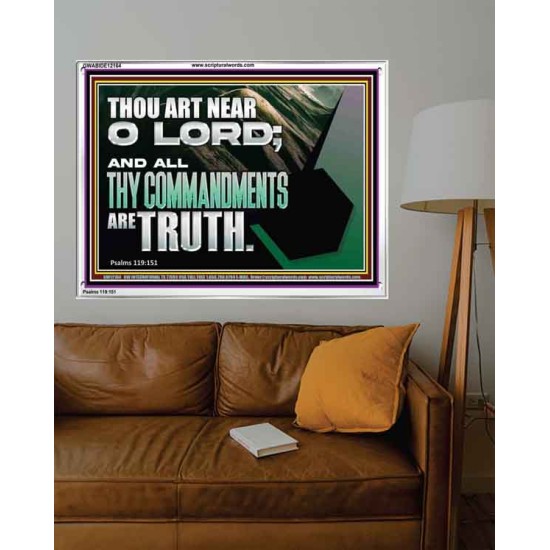 ALL THY COMMANDMENTS ARE TRUTH O LORD  Inspirational Bible Verse Acrylic Frame  GWABIDE12164  