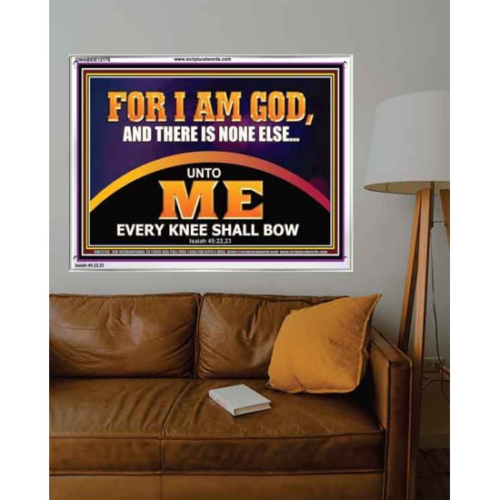 UNTO ME EVERY KNEE SHALL BOW  Scripture Wall Art  GWABIDE12176  