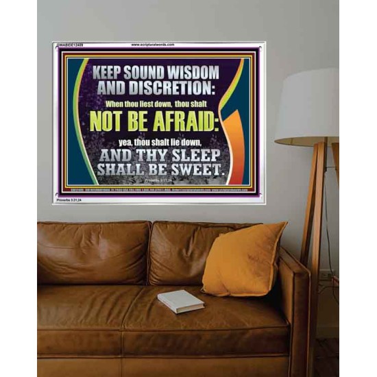 THY SLEEP SHALL BE SWEET  Ultimate Inspirational Wall Art  Acrylic Frame  GWABIDE12409  