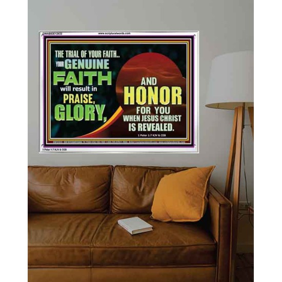 YOUR GENUINE FAITH WILL RESULT IN PRAISE GLORY AND HONOR  Children Room  GWABIDE12433  