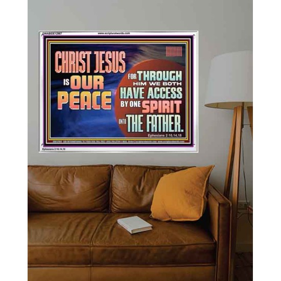 CHRIST JESUS IS OUR PEACE  Christian Paintings Acrylic Frame  GWABIDE12967  