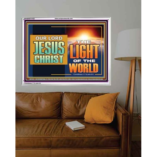 OUR LORD JESUS CHRIST THE LIGHT OF THE WORLD  Bible Verse Wall Art Acrylic Frame  GWABIDE13122  