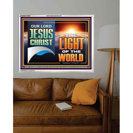 OUR LORD JESUS CHRIST THE LIGHT OF THE WORLD  Christian Wall Décor Acrylic Frame  GWABIDE13122B  