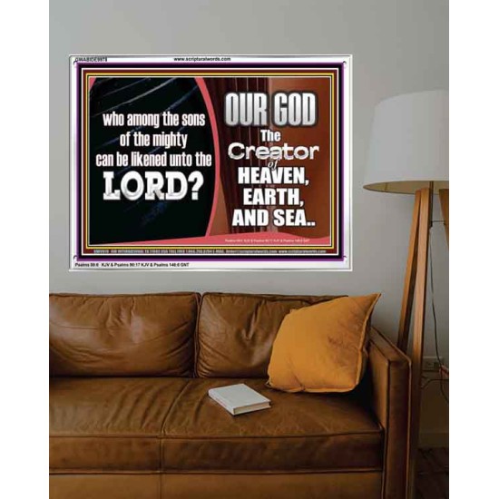 WHO CAN BE LIKENED TO OUR GOD JEHOVAH  Scriptural Décor  GWABIDE9978  