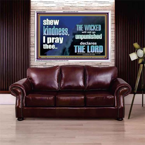 THE WICKED WILL NOT GO UNPUNISHED  Bible Verse for Home Acrylic Frame  GWABIDE10330  