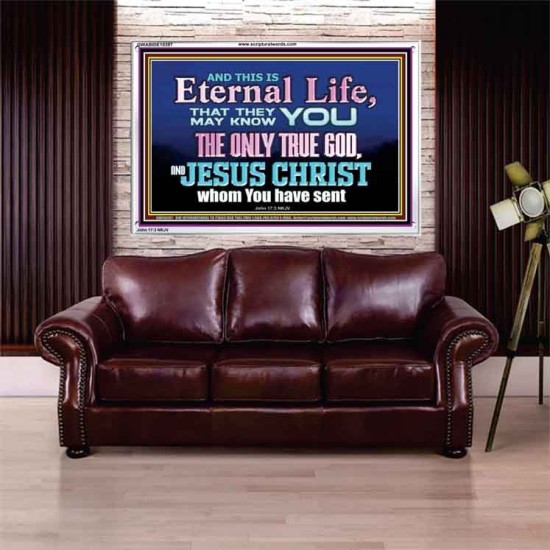 CHRIST JESUS THE ONLY WAY TO ETERNAL LIFE  Sanctuary Wall Acrylic Frame  GWABIDE10397  
