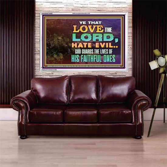 GOD GUARDS THE LIVES OF HIS FAITHFUL ONES  Children Room Wall Acrylic Frame  GWABIDE10405  