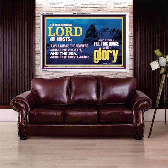 I WILL FILL THIS HOUSE WITH GLORY  Righteous Living Christian Acrylic Frame  GWABIDE10420  