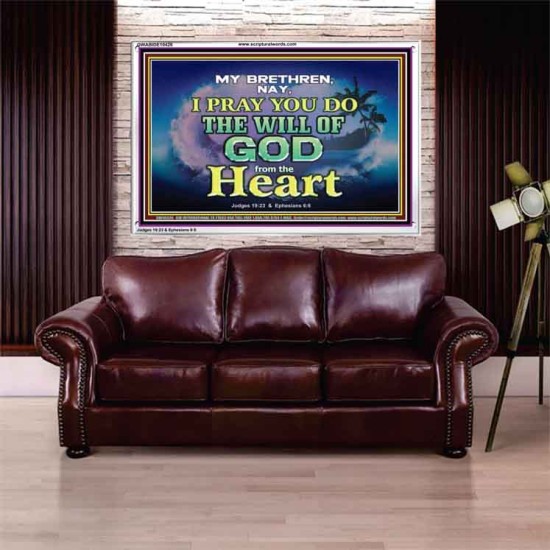 DO THE WILL OF GOD FROM THE HEART  Unique Scriptural Acrylic Frame  GWABIDE10426  