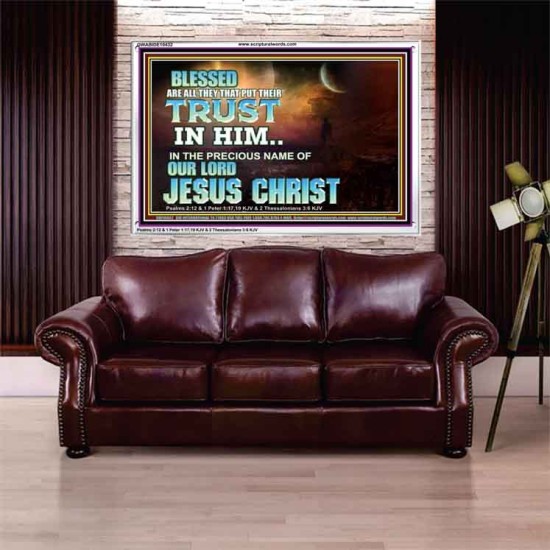 THE PRECIOUS NAME OF OUR LORD JESUS CHRIST  Bible Verse Art Prints  GWABIDE10432  