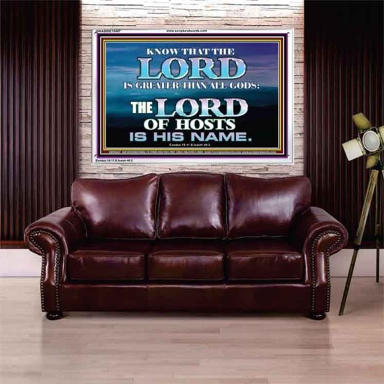 JEHOVAH GOD OUR LORD IS AN INCOMPARABLE GOD  Christian Acrylic Frame Wall Art  GWABIDE10447  