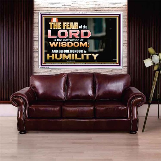 BEFORE HONOUR IS HUMILITY  Scriptural Acrylic Frame Signs  GWABIDE10455  