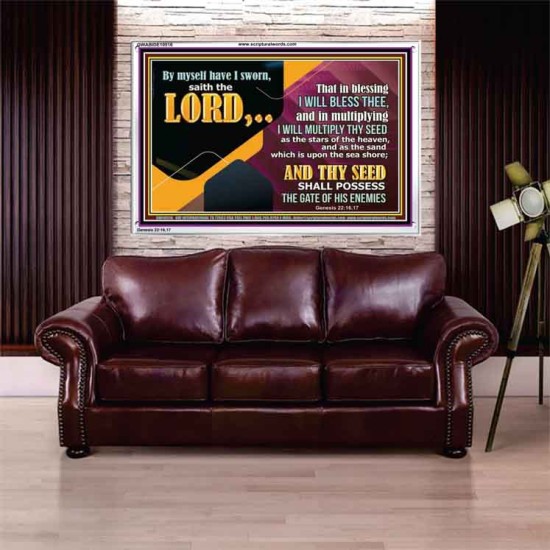 IN BLESSING I WILL BLESS THEE  Religious Wall Art   GWABIDE10516  