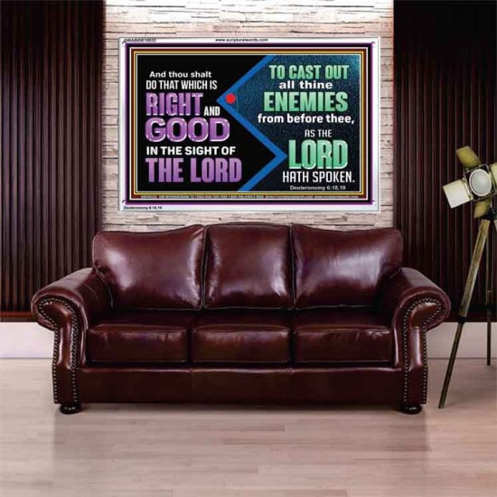 DO THAT WHICH IS RIGHT AND GOOD IN THE SIGHT OF THE LORD  Righteous Living Christian Acrylic Frame  GWABIDE10533  