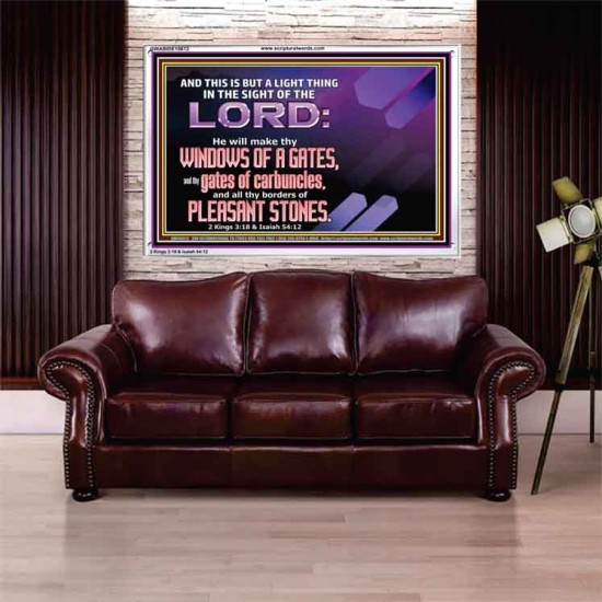 I WILL MAKE THY BORDERS OF PLEASANT STONES  Custom Modern Wall Art  GWABIDE10612  