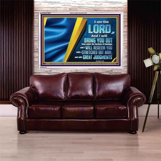 I WILL REDEEM YOU WITH A STRETCHED OUT ARM  New Wall Décor  GWABIDE10620  