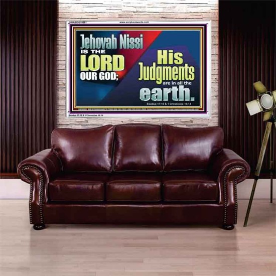JEHOVAH NISSI IS THE LORD OUR GOD  Sanctuary Wall Acrylic Frame  GWABIDE10661  