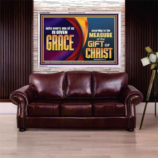 A GIVEN GRACE ACCORDING TO THE MEASURE OF THE GIFT OF CHRIST  Children Room Wall Acrylic Frame  GWABIDE10669  