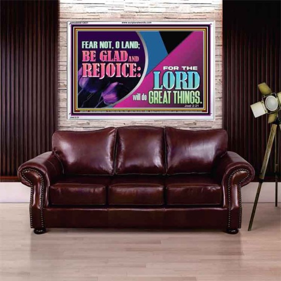 THE LORD WILL DO GREAT THINGS  Eternal Power Acrylic Frame  GWABIDE12031  