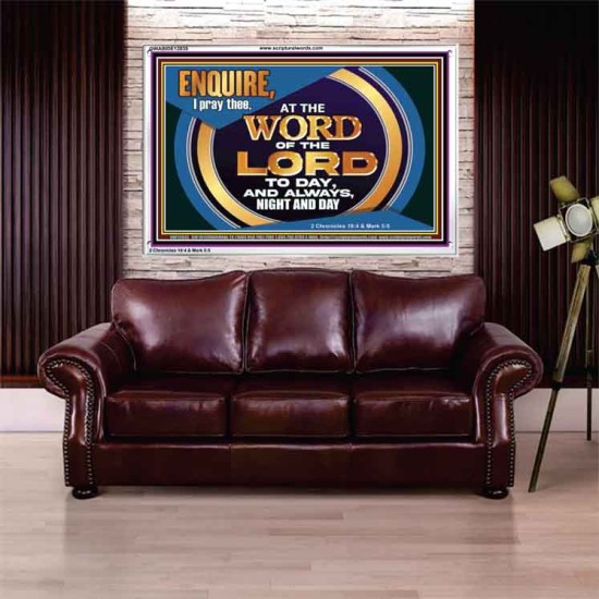 THE WORD OF THE LORD IS FOREVER SETTLED  Ultimate Inspirational Wall Art Acrylic Frame  GWABIDE12035  