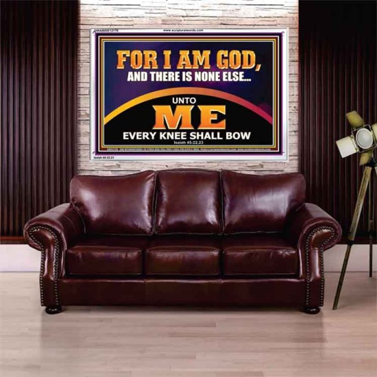 UNTO ME EVERY KNEE SHALL BOW  Scripture Wall Art  GWABIDE12176  