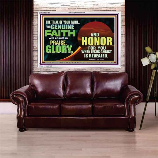 YOUR GENUINE FAITH WILL RESULT IN PRAISE GLORY AND HONOR  Children Room  GWABIDE12433  