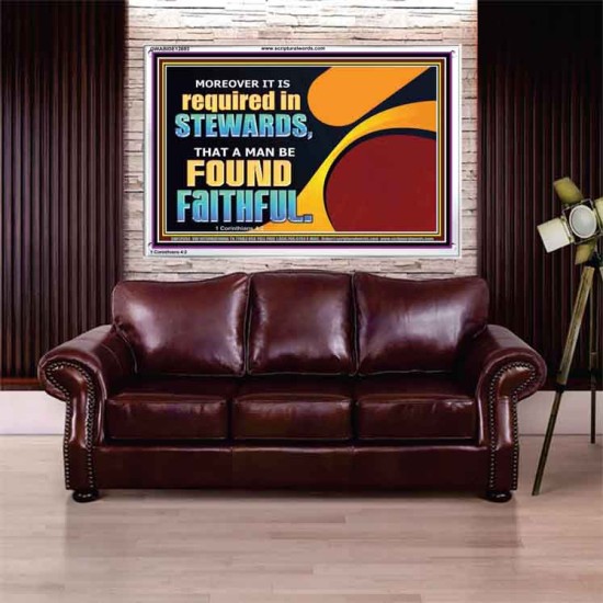 BE FOUND FAITHFUL  Scriptural Wall Art  GWABIDE12693  