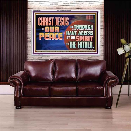 CHRIST JESUS IS OUR PEACE  Christian Paintings Acrylic Frame  GWABIDE12967  