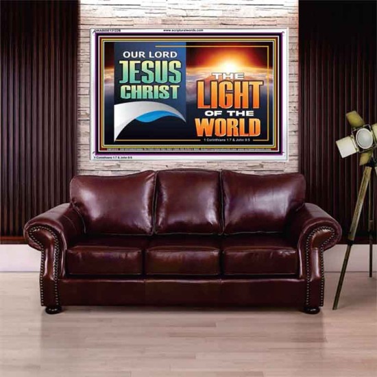 OUR LORD JESUS CHRIST THE LIGHT OF THE WORLD  Christian Wall Décor Acrylic Frame  GWABIDE13122B  