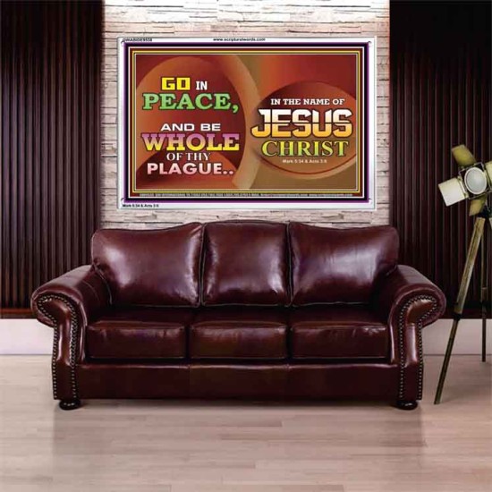 BE MADE WHOLE OF YOUR PLAGUE  Sanctuary Wall Acrylic Frame  GWABIDE9538  