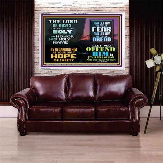 LORD OF HOSTS ONLY HOPE OF SAFETY  Unique Scriptural Acrylic Frame  GWABIDE9565  