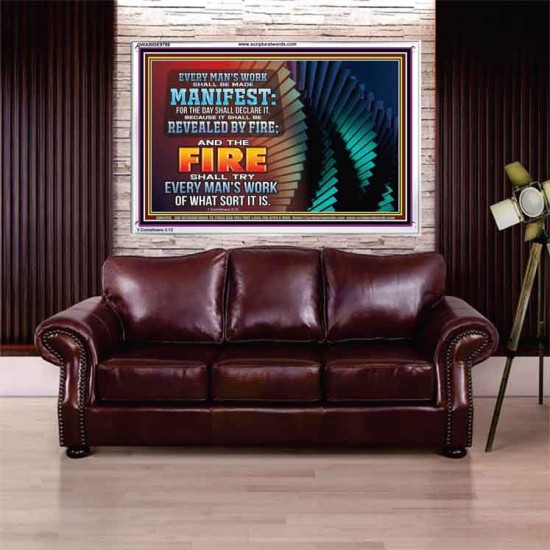 YOUR WORKS SHALL BE TRIED BY FIRE  Modern Art Picture  GWABIDE9796  
