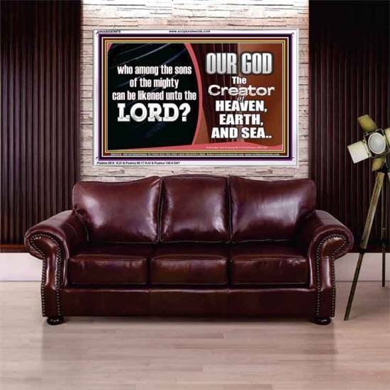 WHO CAN BE LIKENED TO OUR GOD JEHOVAH  Scriptural Décor  GWABIDE9978  