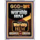 WORSHIP HIM IN SPIRIT AND TRUTH  Children Room Portrait  GWABIDE10006  