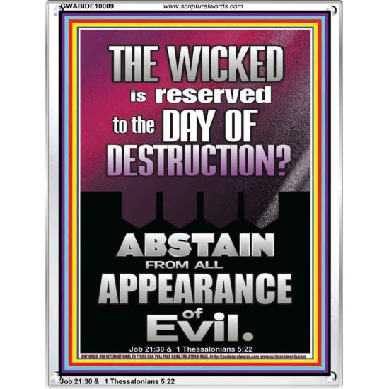 ABSTAIN FROM ALL APPEARANCE OF EVIL  Unique Scriptural Portrait  GWABIDE10009  
