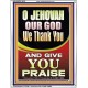 JEHOVAH OUR GOD WE GIVE YOU PRAISE  Unique Power Bible Portrait  GWABIDE10019  