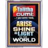 TALITHA CUMI ARISE SHINE AS LIGHT IN THE WORLD  Church Portrait  GWABIDE10031  "16X24"