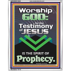 TESTIMONY OF JESUS IS THE SPIRIT OF PROPHECY  Kitchen Wall Décor  GWABIDE10046  "16X24"